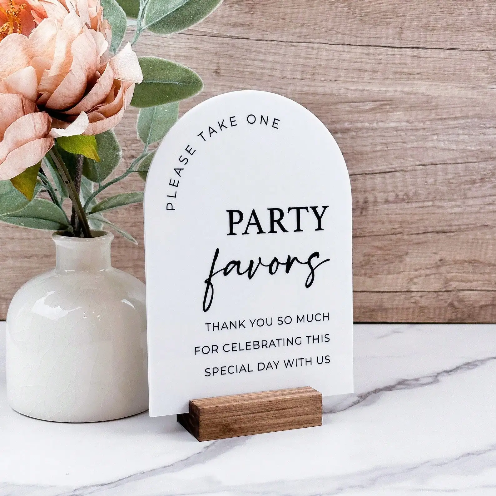 Desk Setup Modern - Party Favors Arch Table Sign, Party