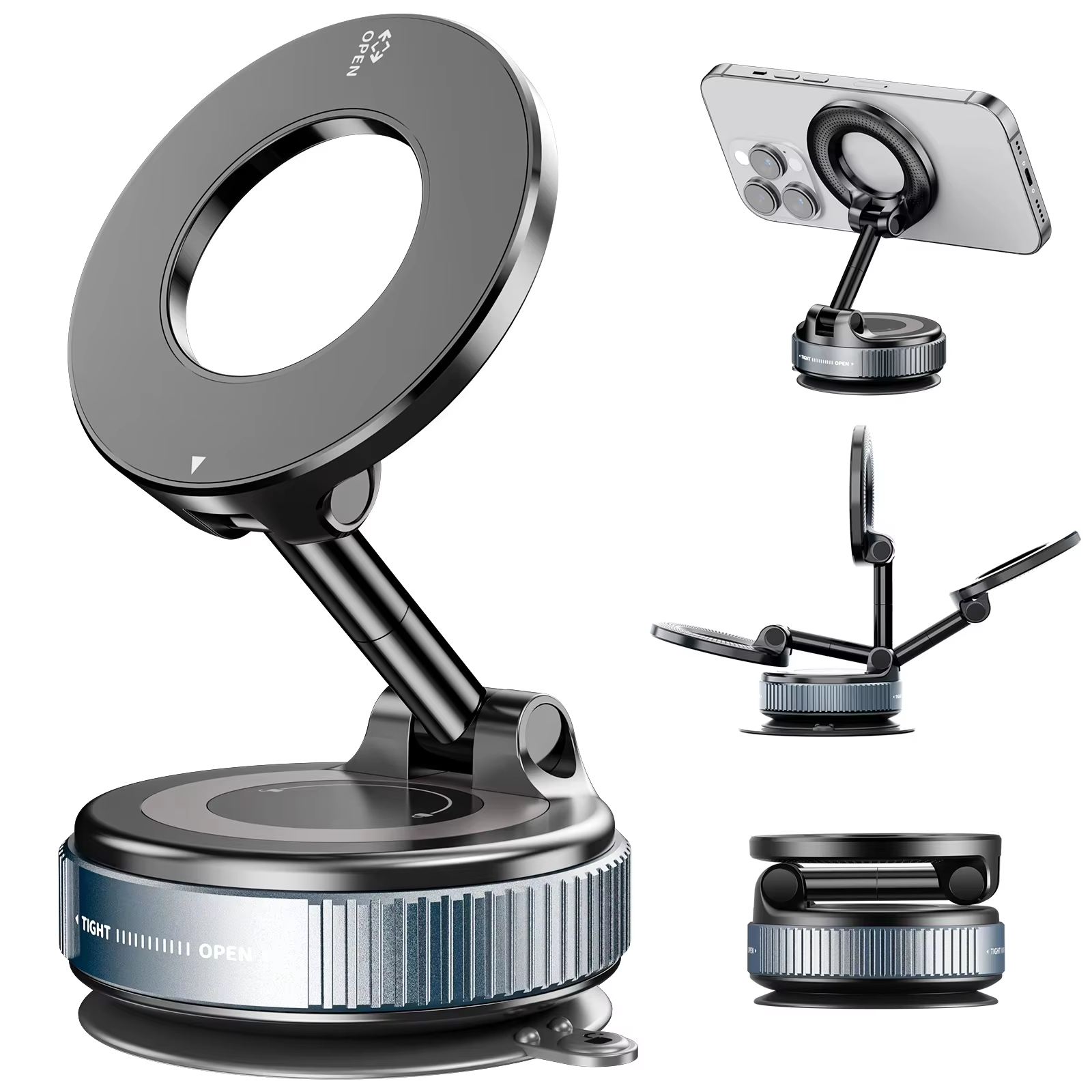 Desk Setup Stand - Mobile phone magnetic stand for desktop;