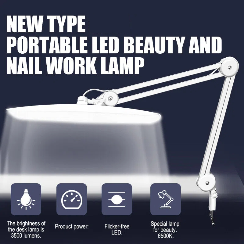 24W LED Desk Lamp with Clam 19 - огляд і ціна Desk Setup Modern