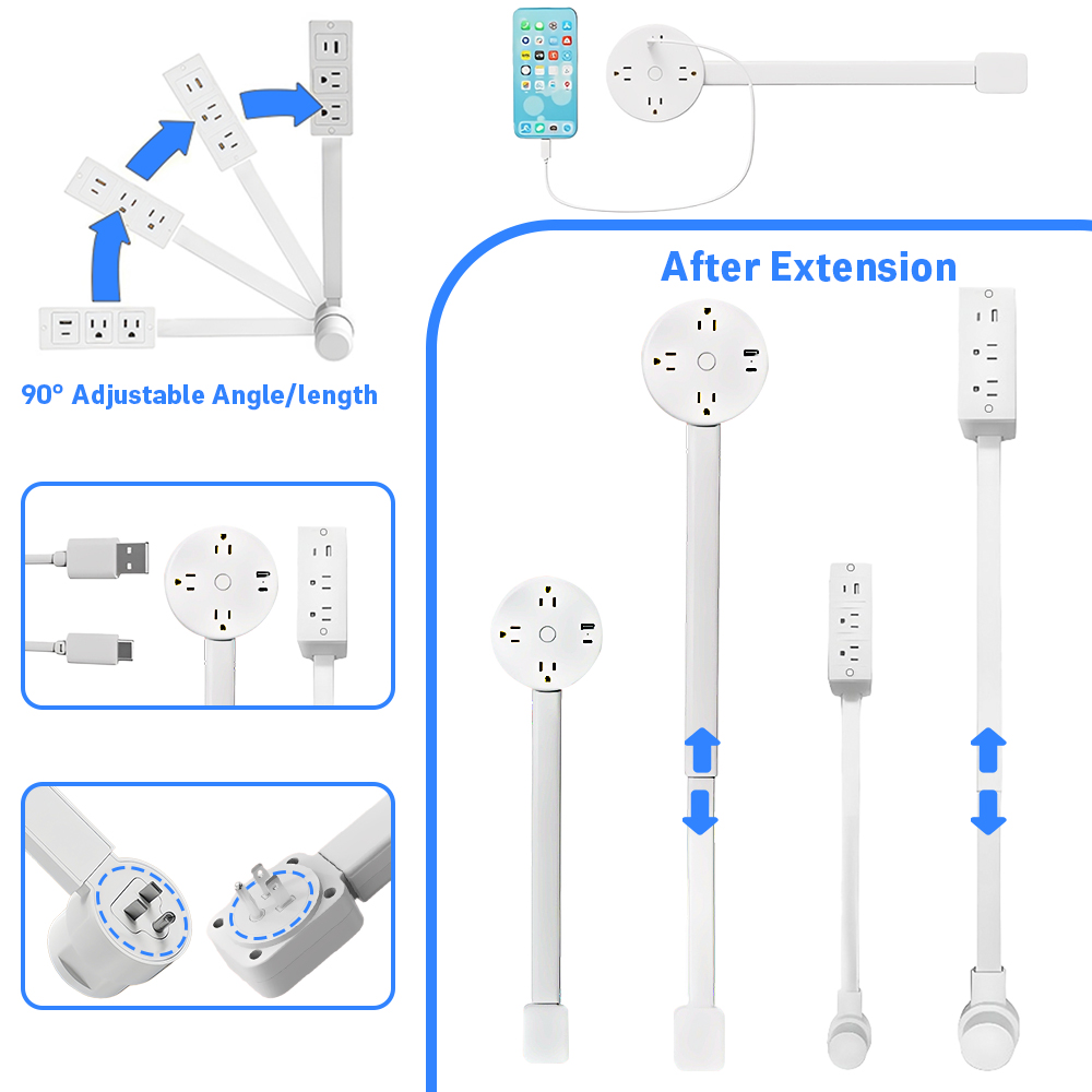 Electrical Outlet Extender Sti - огляд і ціна Power Strip Flat
