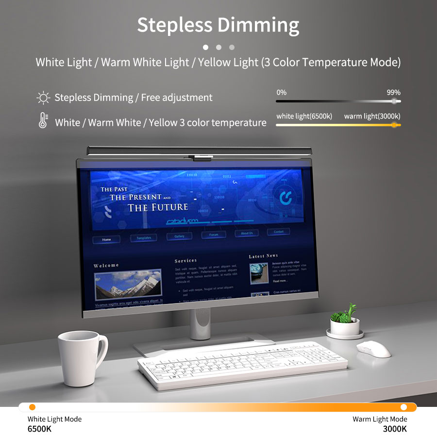 50cm Computer Monitor Light Ba - огляд і ціна Desk Setup Modern