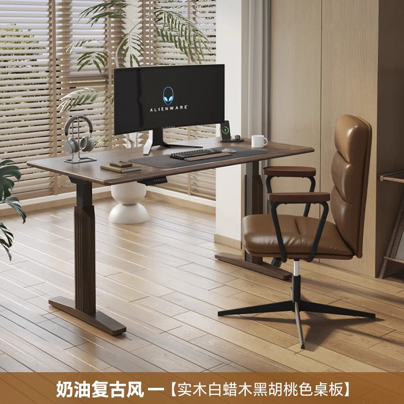 Electric Adjustable Desk Table - огляд і ціна Desk Setup Oak