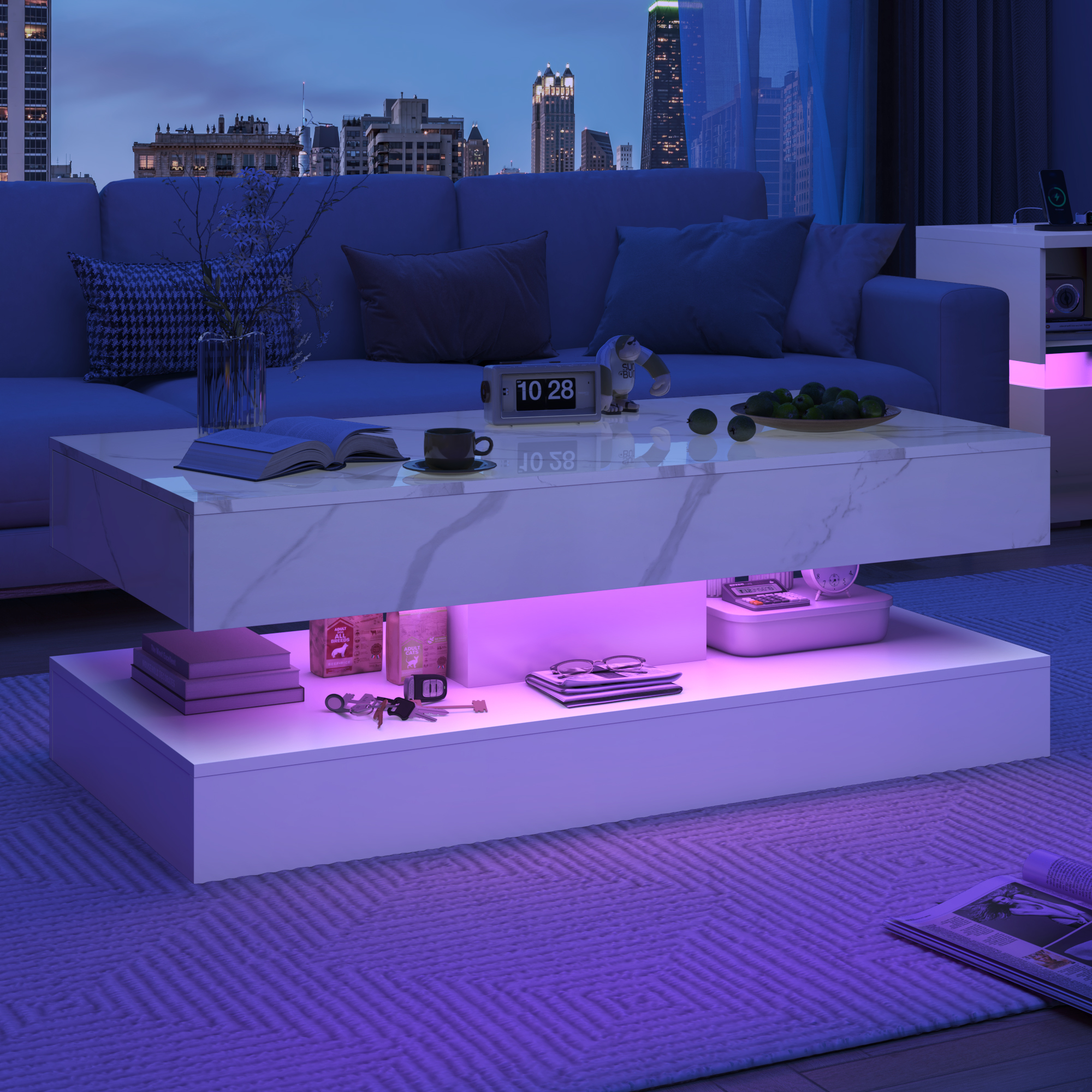 Modern Stylish Coffee Table wi - огляд і ціна Desk Setup Modern