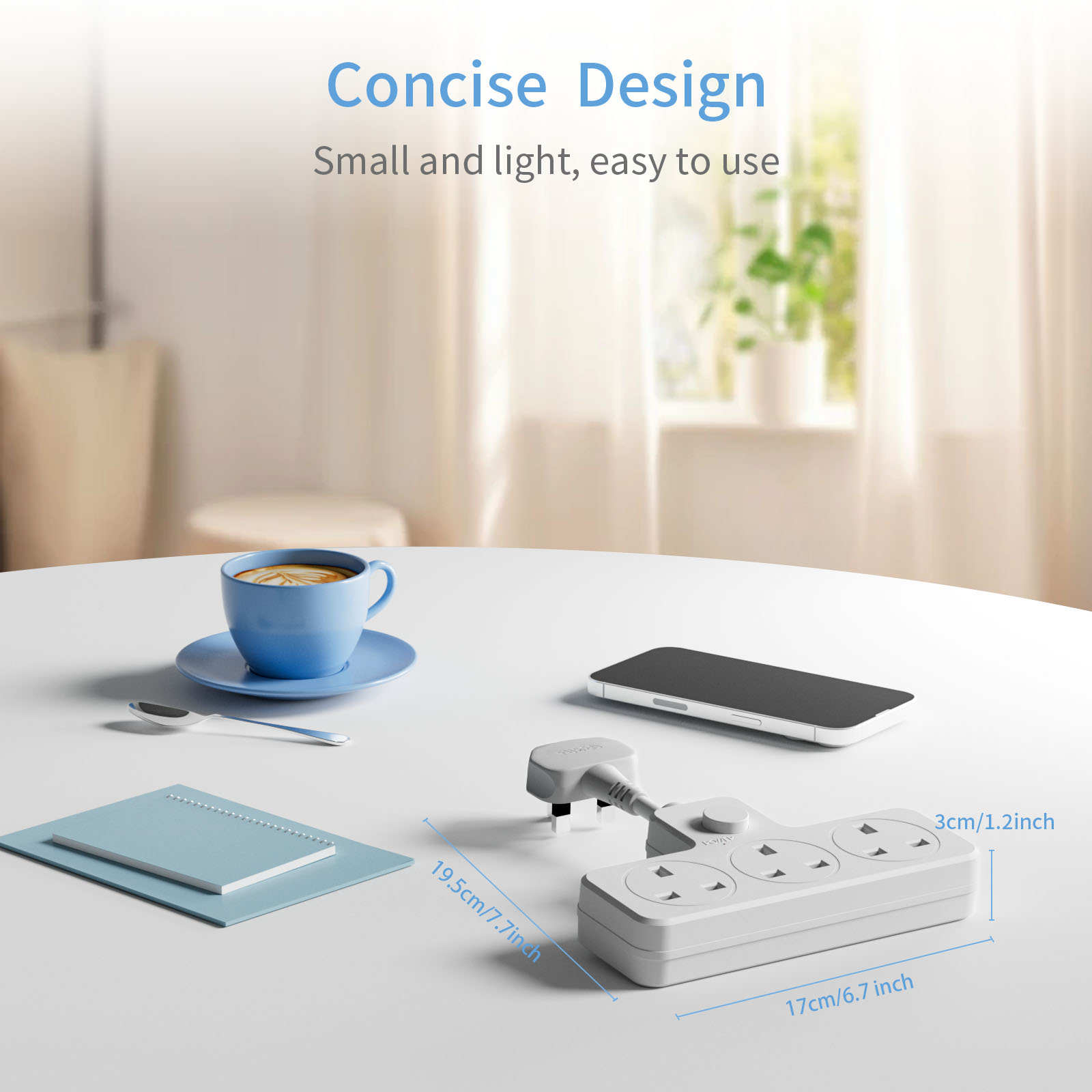 UK Power Plug Wall Outlet 13A  - огляд і ціна Power Strip Flat