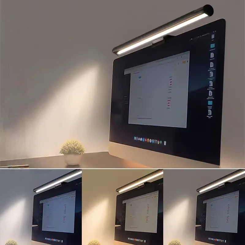 LED Monitor Light Hanging Desk - огляд і ціна Desk Setup Modern