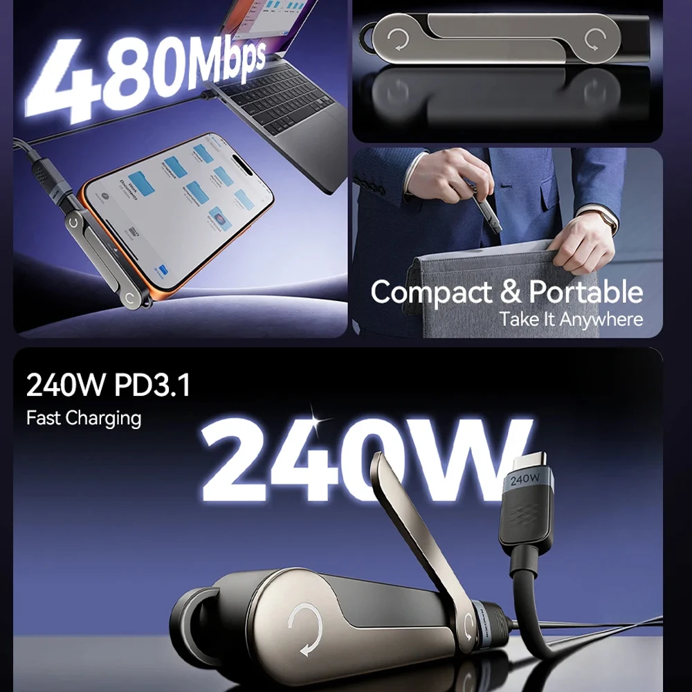 USB Type C Flat Charger Chargi - огляд і ціна Desk Setup Stand
