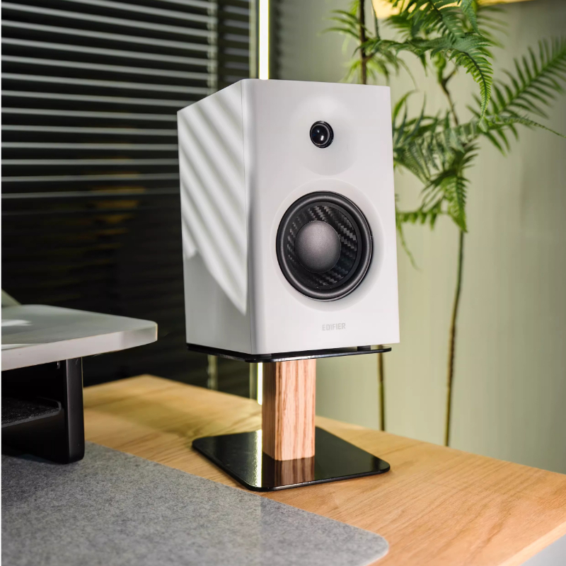 Walnut / Oak Wood Speaker Stan - огляд і ціна Desk Setup Oak