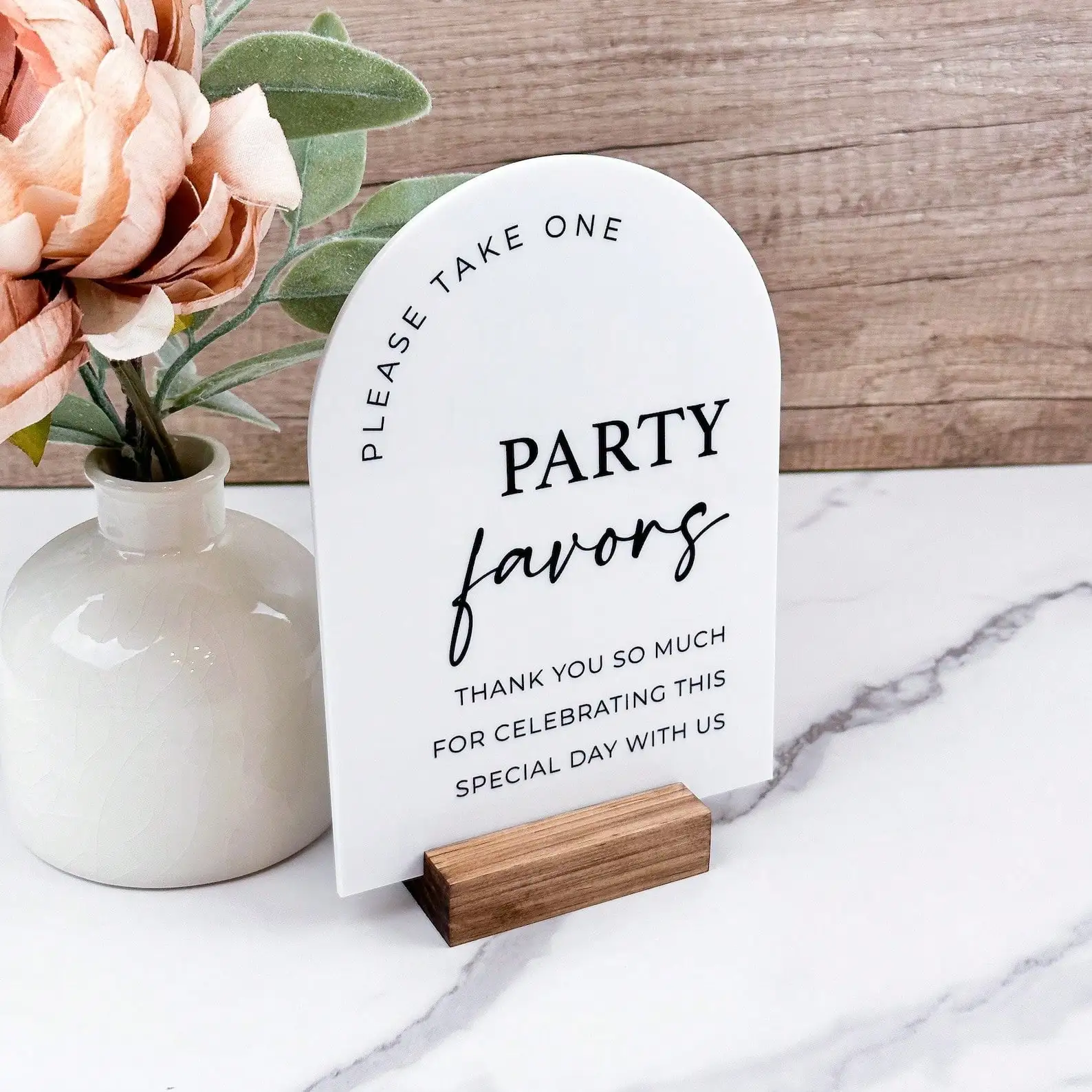 Party Favors Arch Table Sign,  - огляд і ціна Desk Setup Modern
