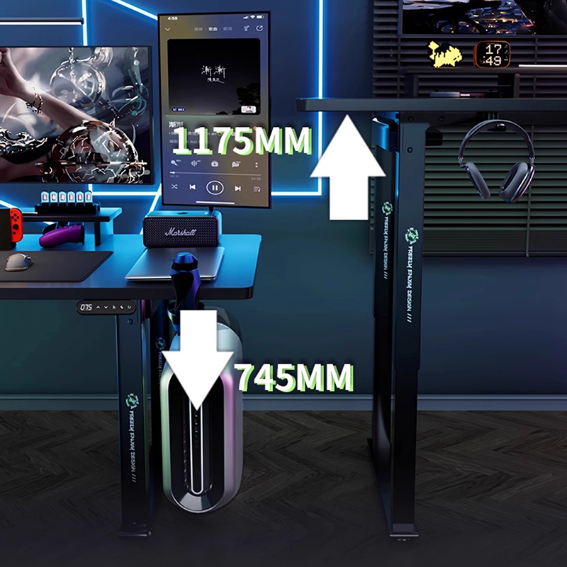 Folding Tables Gamer Computer  - огляд і ціна Desk Setup Oak