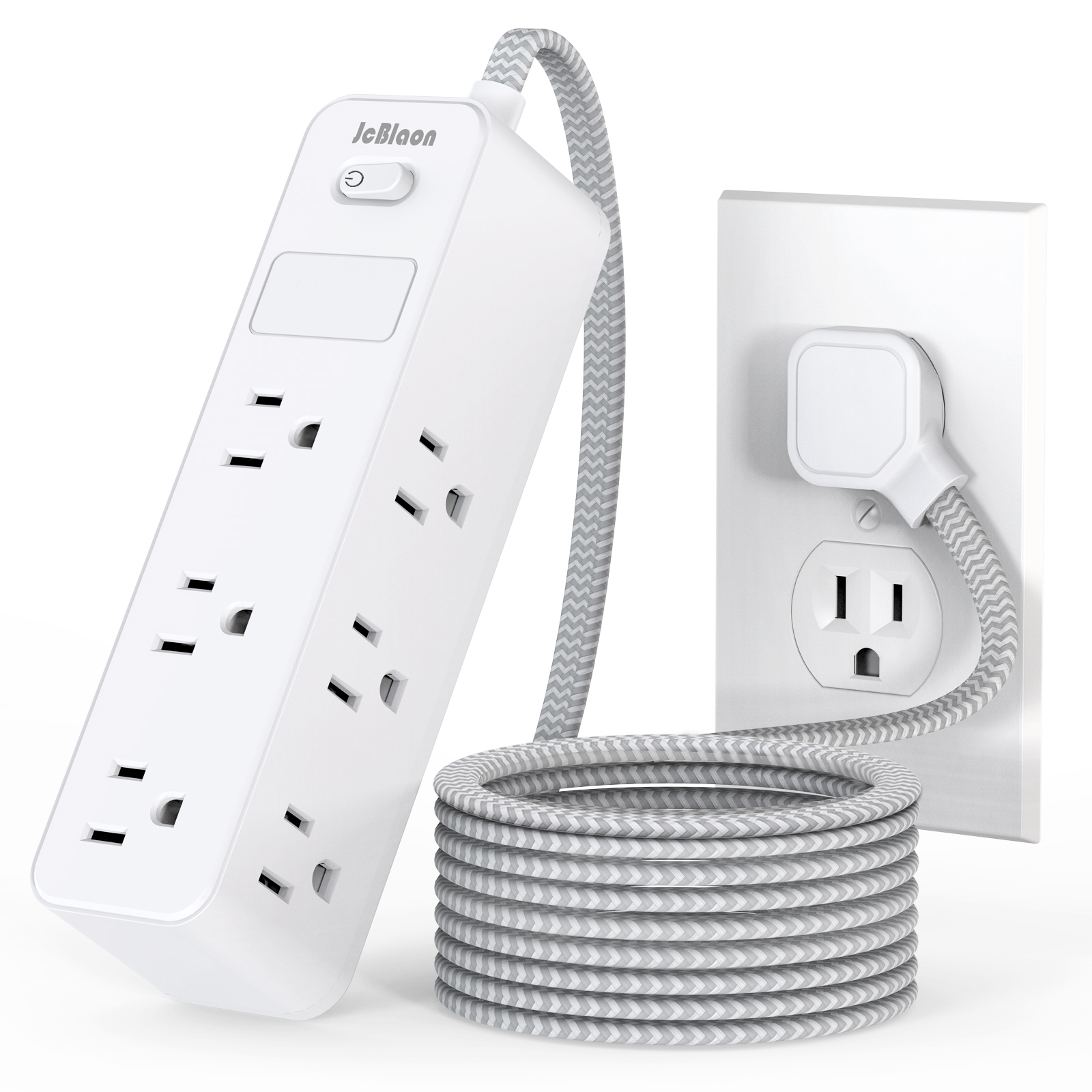 9-in-1 Surge Protector Power S - огляд і ціна Power Strip Flat