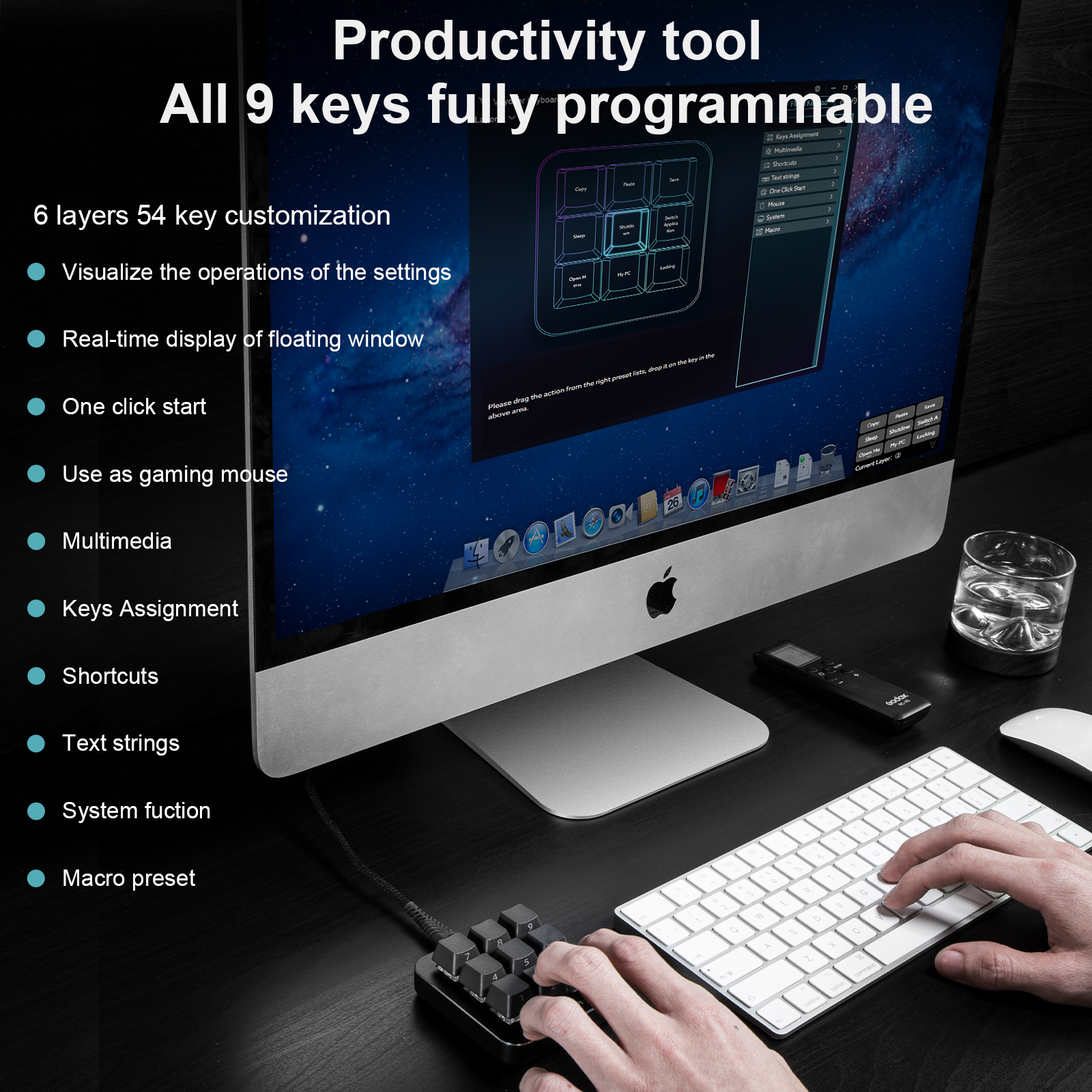 Multifunctional Keyboard with  - огляд і ціна Desk Setup Programmer
