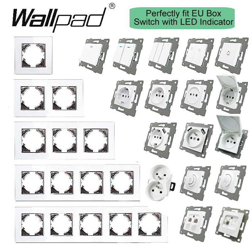 Wallpad 16A EU Socket White /  - огляд і ціна Power Strip Flat