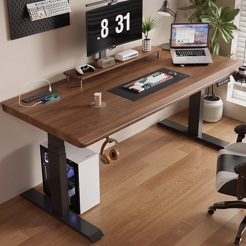 Adjustable Height Desk Office  - огляд і ціна Desk Setup Oak