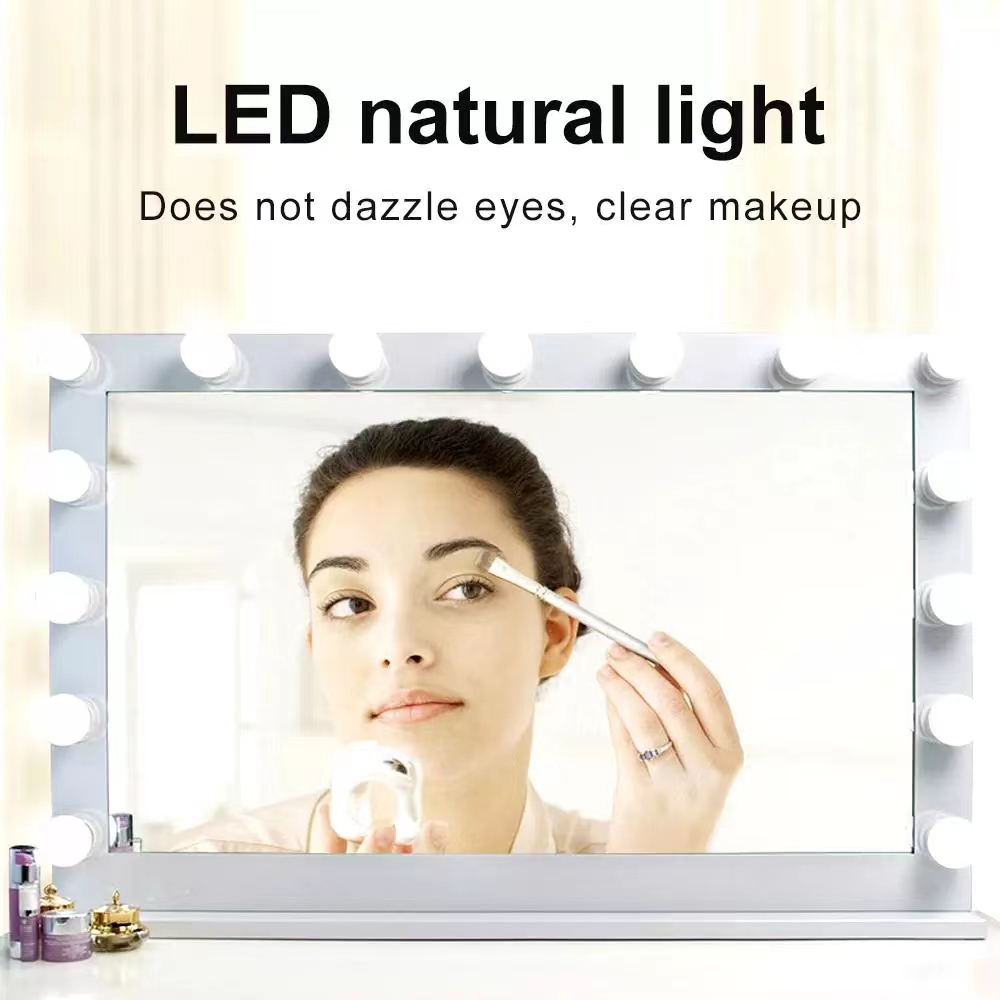 LED Light Paste Mirror Makeup  - огляд і ціна Desk Setup Modern