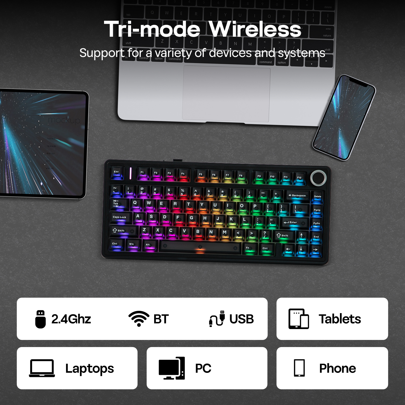 EPOMAKER x AULA F75 Ultra VIA  - огляд і ціна Desk Setup Programmer