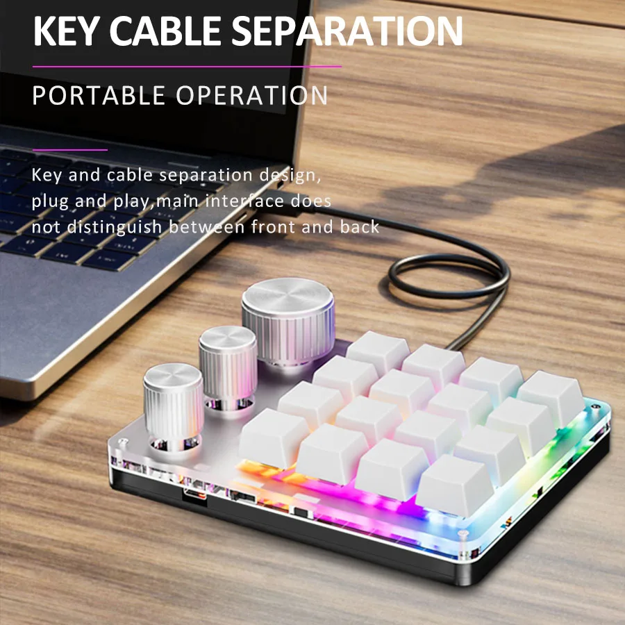 16-Key Custom Mechanical Keybo - огляд і ціна Desk Setup Programmer