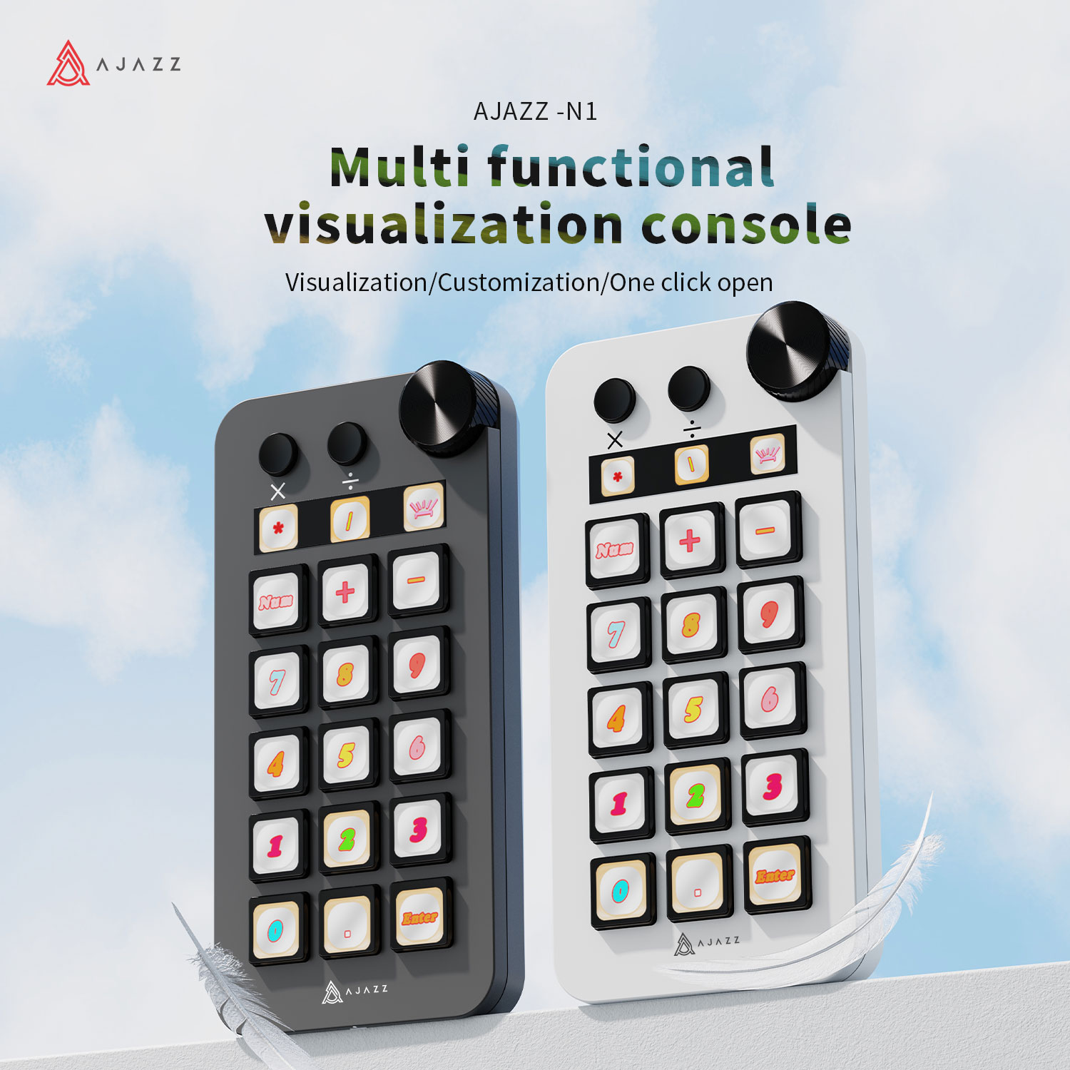 Ajazz N1 Programmable Macro Ke - огляд і ціна Desk Setup Programmer
