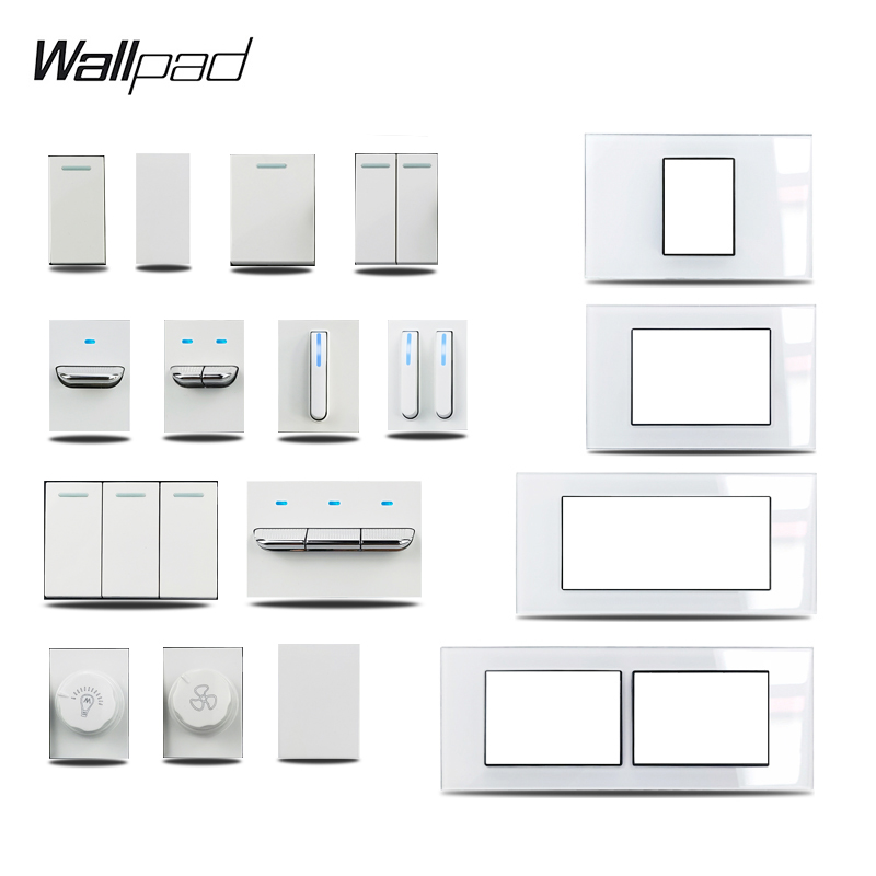 US Italy Type DIY White Glass  - огляд і ціна Power Strip Flat