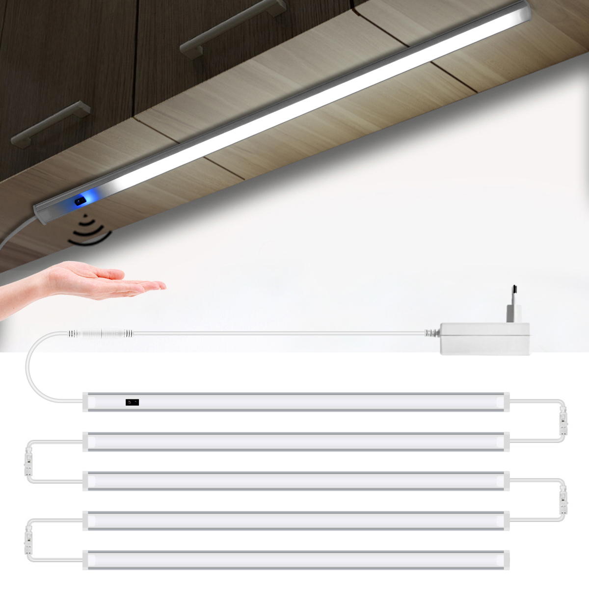 USB Kitchen LED Lights Under C - огляд і ціна Desk Setup Shelves