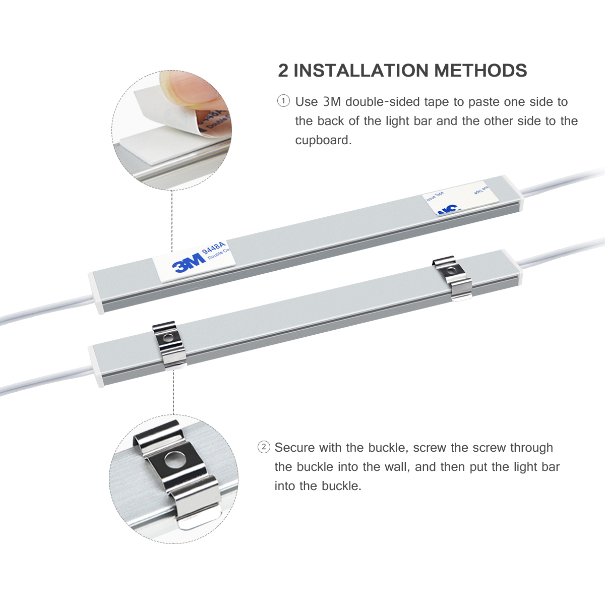 USB Kitchen LED Lights Under C - огляд і ціна Desk Setup Shelves