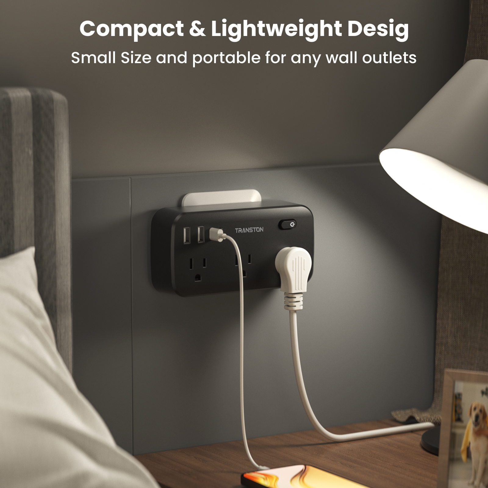 black-power strip surge protec - огляд і ціна Power Strip Flat