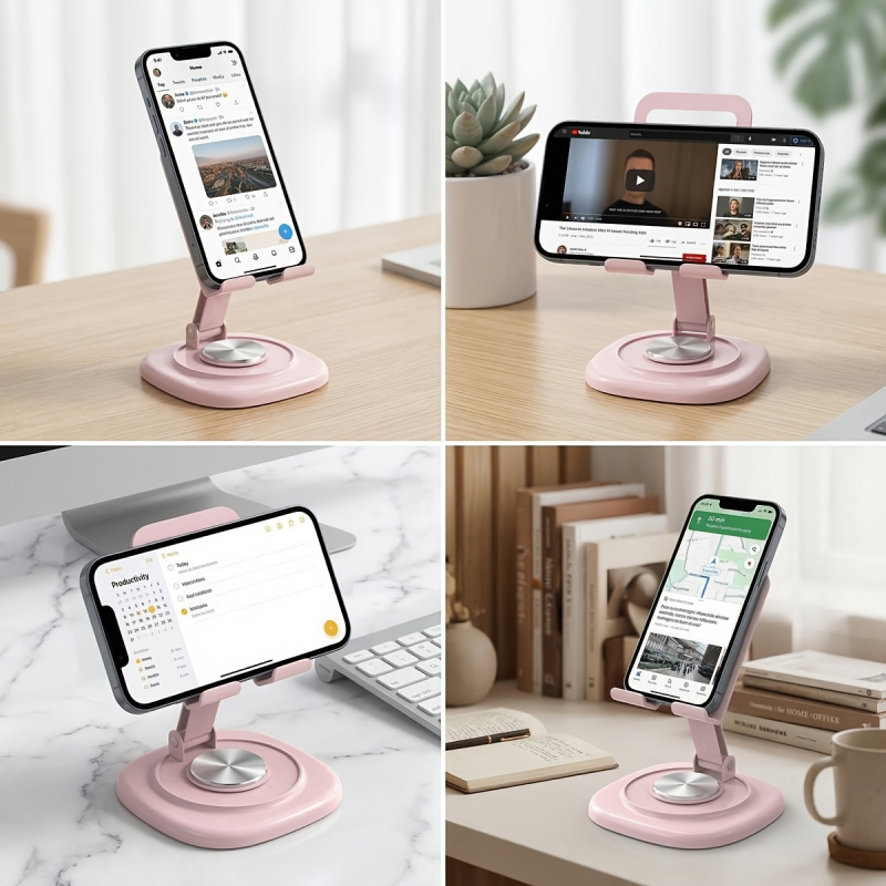 Macaron Desktop Metal Rotating - огляд і ціна Desk Setup Stand