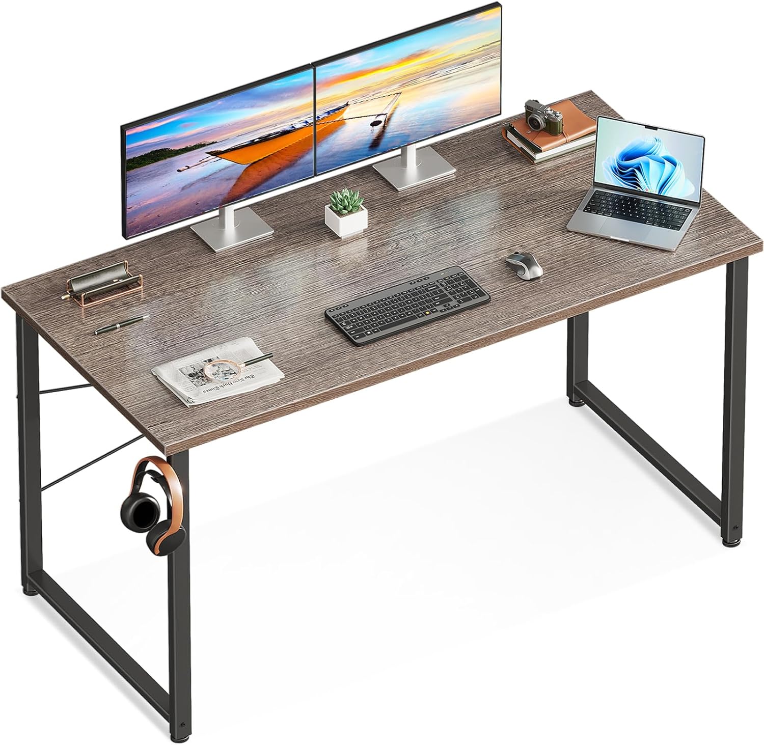 48 Inch Compact Computer Desk  - огляд і ціна Desk Setup Oak