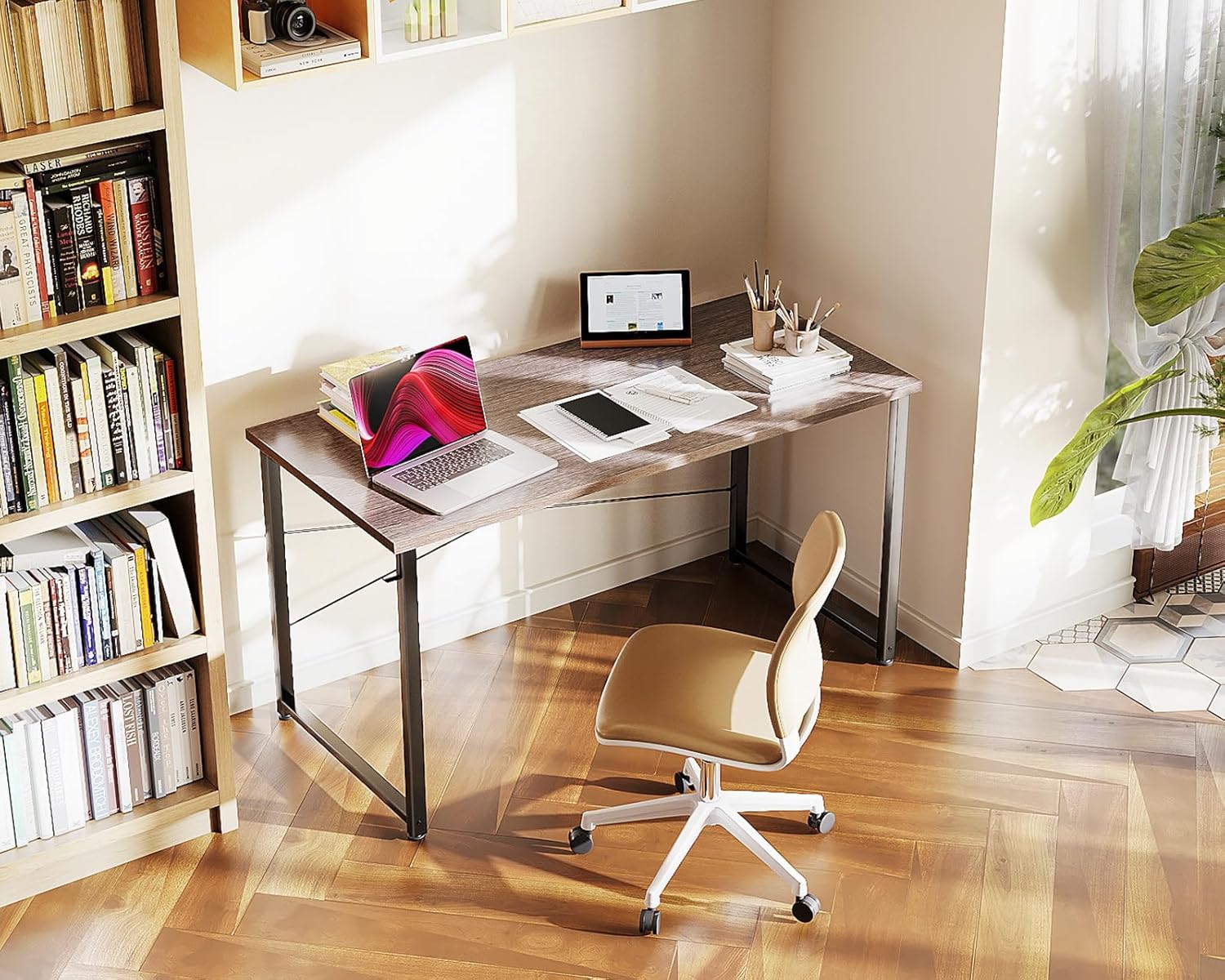 48 Inch Compact Computer Desk  - огляд і ціна Desk Setup Oak