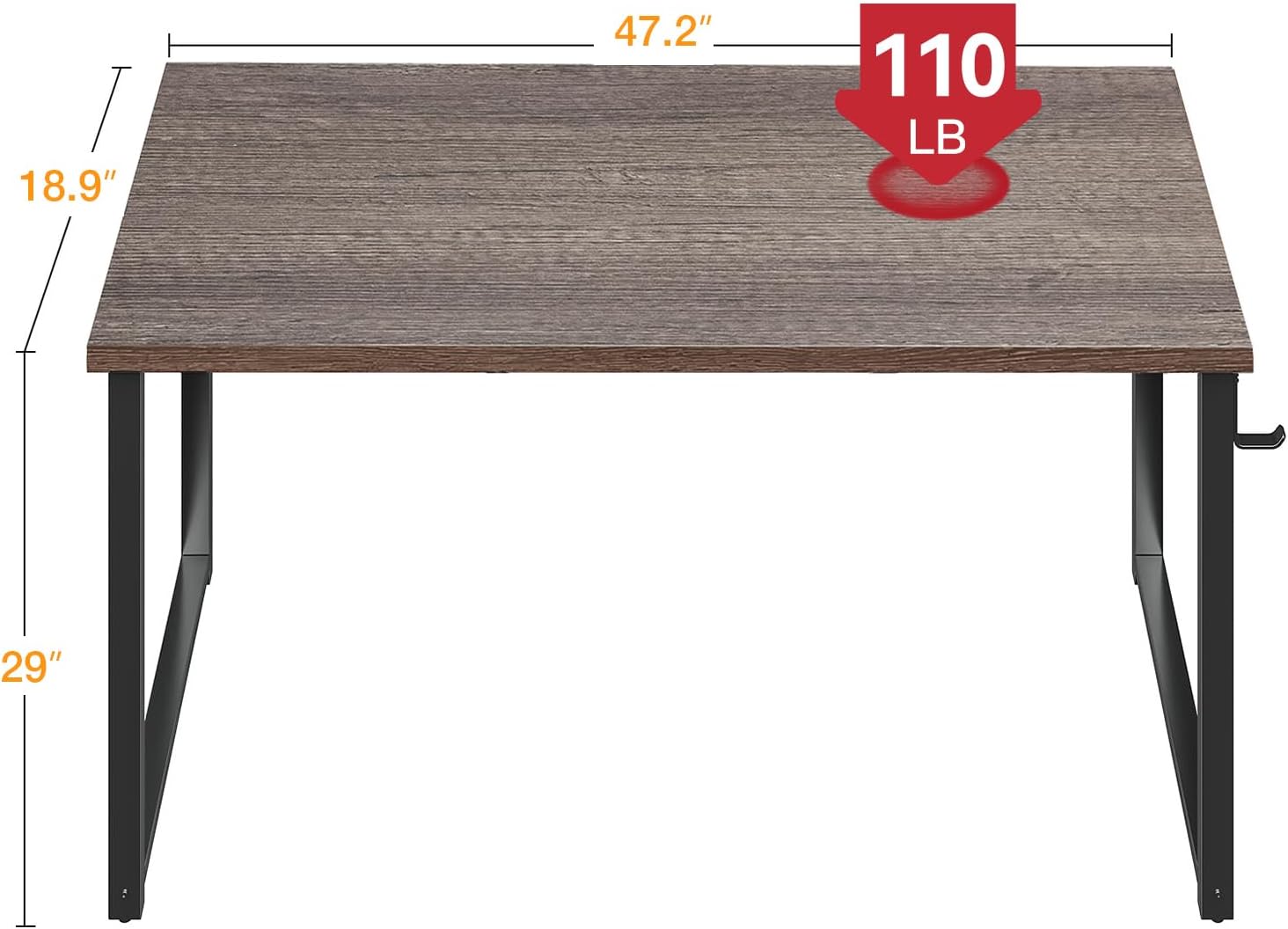 48 Inch Compact Computer Desk  - огляд і ціна Desk Setup Oak