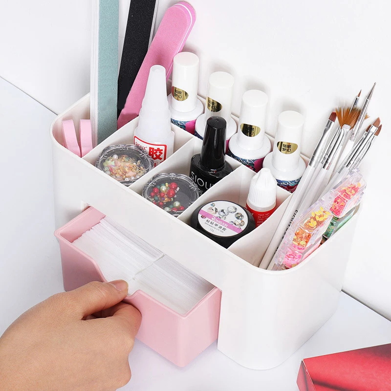 Nail Art Organizer Desktop Dra - огляд і ціна Desk Setup Shelves