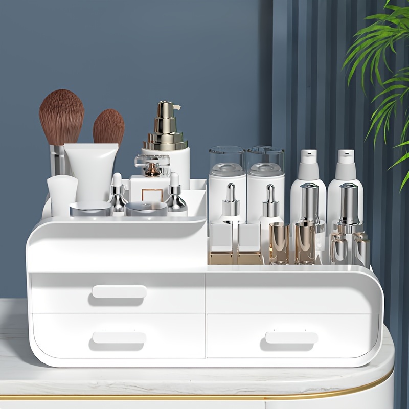 Makeup Storage Box Drawer Dorm - огляд і ціна Desk Setup Shelves
