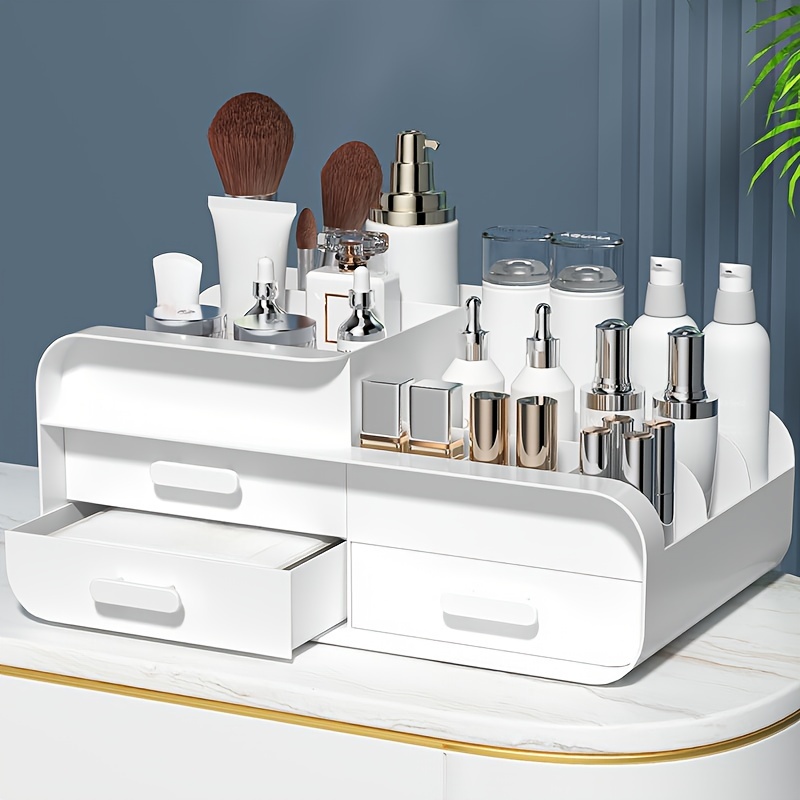 Makeup Storage Box Drawer Dorm - огляд і ціна Desk Setup Shelves