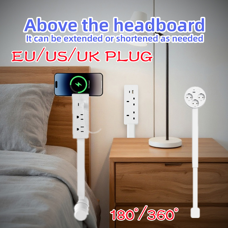 Retractable Socket Rotates Ele - огляд і ціна Power Strip Flat