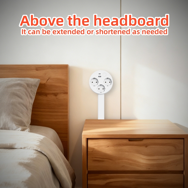 Retractable Socket Rotates Ele - огляд і ціна Power Strip Flat