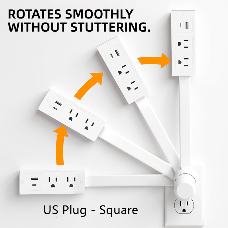 Retractable Socket Rotates Ele - огляд і ціна Power Strip Flat