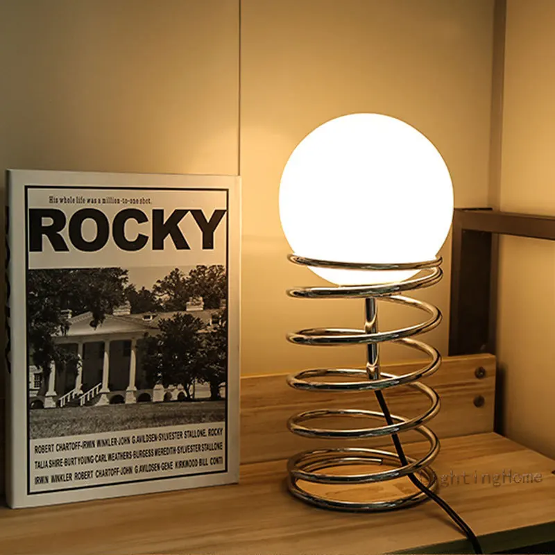 Ins Bauhaus Spring Table Lamp  - огляд і ціна Desk Setup Vintage