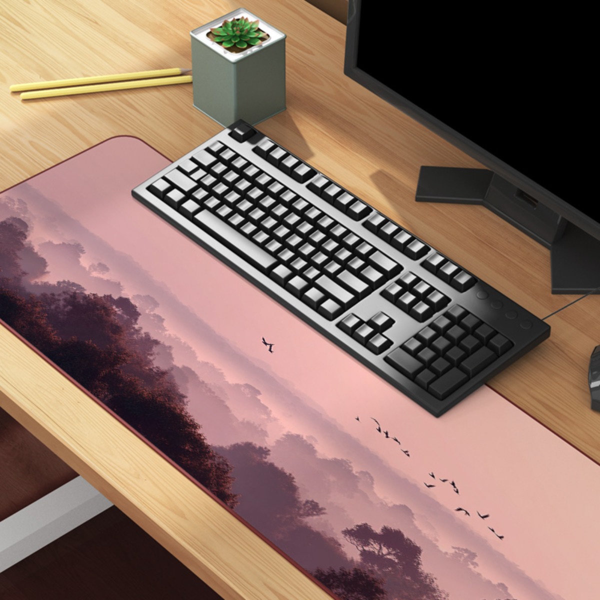Dreamy Pink & Purple Sky XL mo - огляд і ціна Your Desk Setup